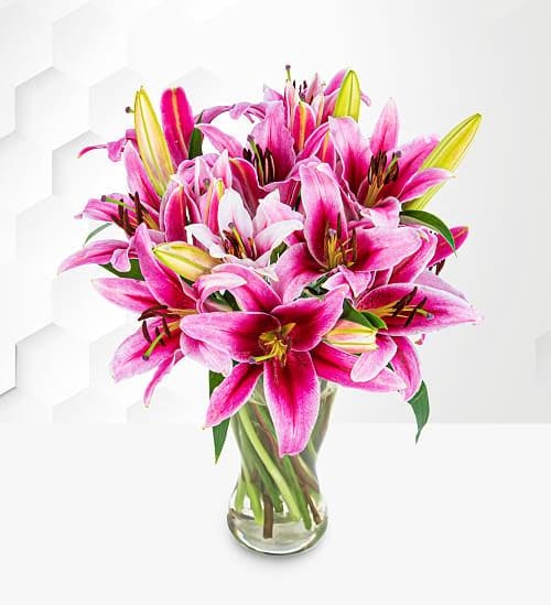 Fragrant Pink Lily Bouquet Flowers Delivery 4 U Southall, Middlesex
