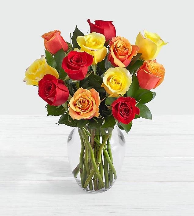 Bright Mix Roses Flowers Delivery 4 U Southall, Middlesex