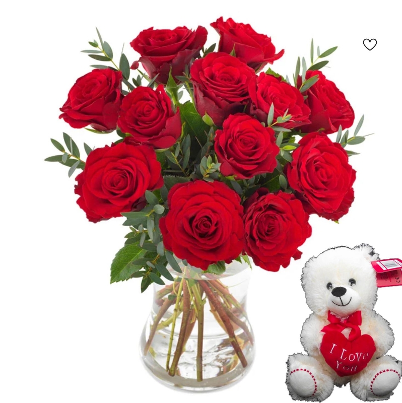 Red Roses With Teddy Bear Flowers Delivery 4 U Southall, Middlesex