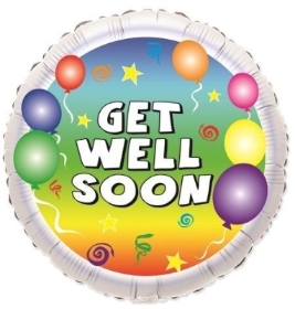 9 inch get well soon balloon