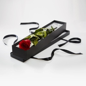 Single Premium Red Rose In a Gift Box