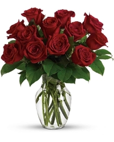 12 Premium Red Roses Bouquet