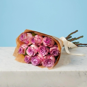 10 Purple Roses