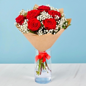 Classic Red Roses Bouquet
